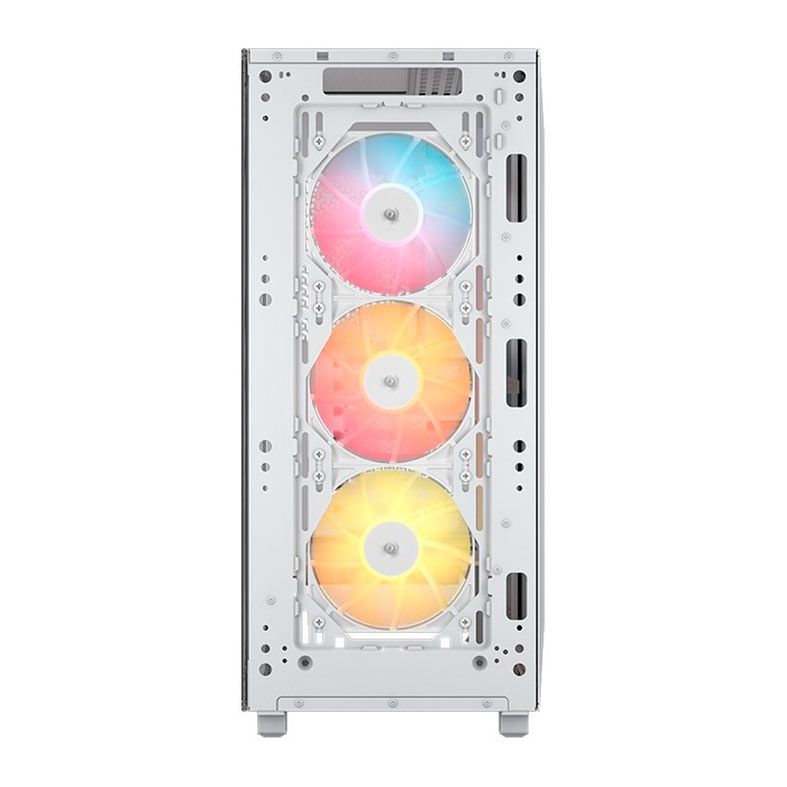 Gabinete Gamer Corsair 3200D RS, ARGB, Mid-Tower, Lateral de Vidro, Com 3 Fans, Branco, CC-9011345-WW
