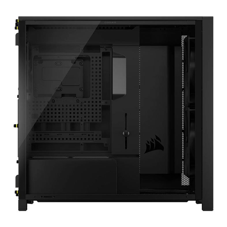 Gabinete Corsair Frame 5000D Wood RS, Mid Tower, Lateral de Vidro, Com 3 Fans, Preto, CC-9011353-WW