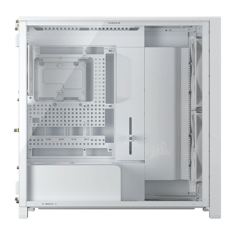 Gabinete Corsair Frame 5000D Wood RS, Mid Tower, Lateral de Vidro, Com 3 Fans, Branco, CC-9011354-WW