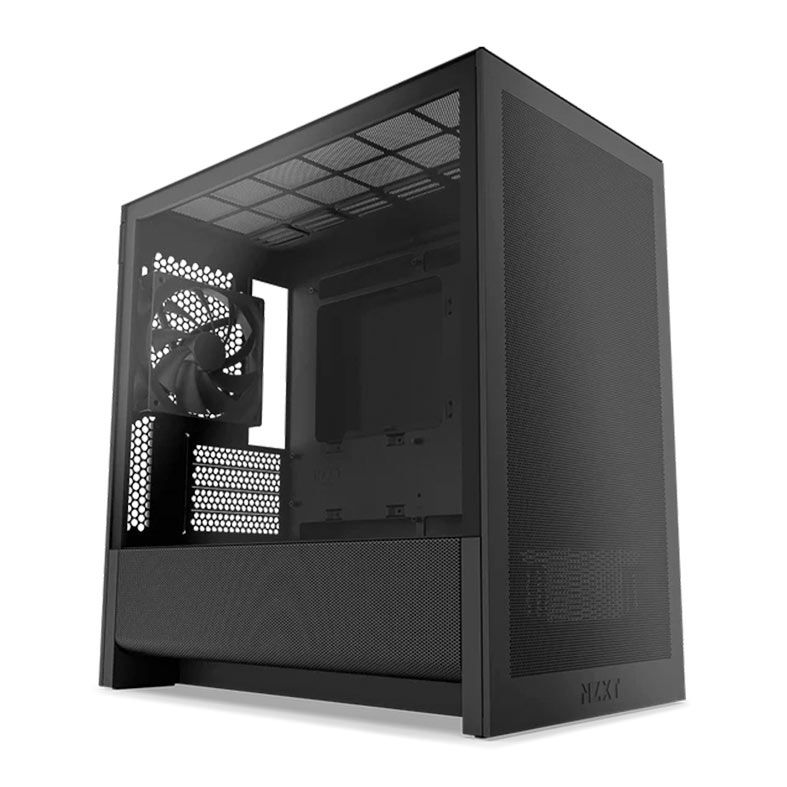 Gabinete Gamer NZXT H3 Flow, Mid-Tower, Lateral de Vidro, Com 1 Fan, Preto, CC-H31FB-01