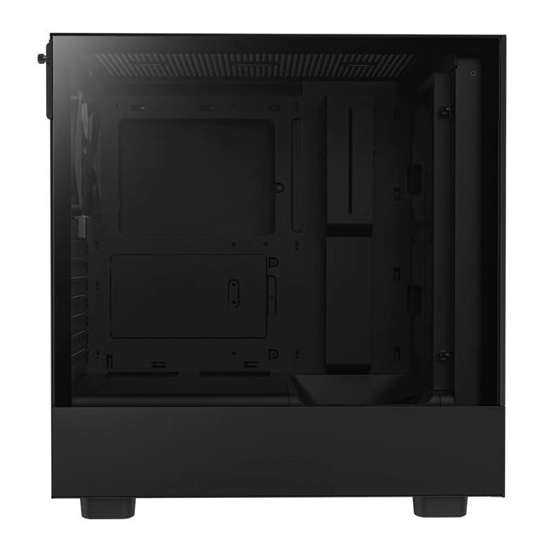 Gabinete Gamer NZXT H5 Flow, Mid-Tower, Lateral de Vidro, Com 2 Ventoinhas, Preto, CC-H51FB-01