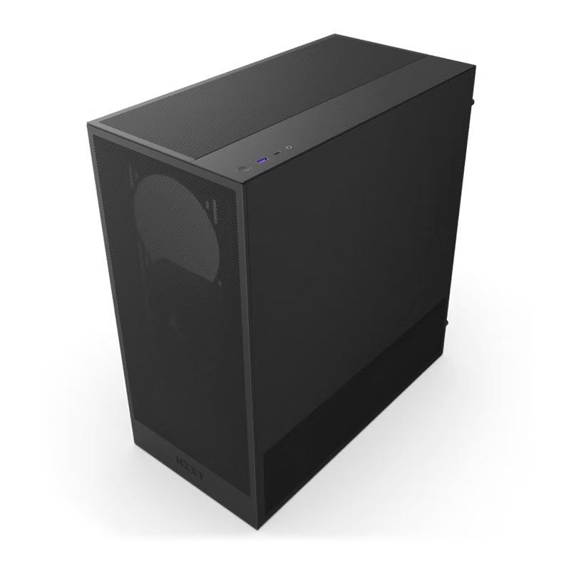 Gabinete Gamer NZXT H5 Flow, Mid-Tower, Lateral de Vidro, Com 2 Fans, Preto, CC-H52FB-01