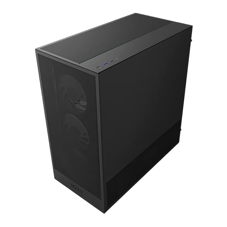 Gabinete Gamer NZXT H5 Flow, RGB, Mid-Tower, Lateral de Vidro, Com 4 Fans, Preto, CC-H52FB-R1