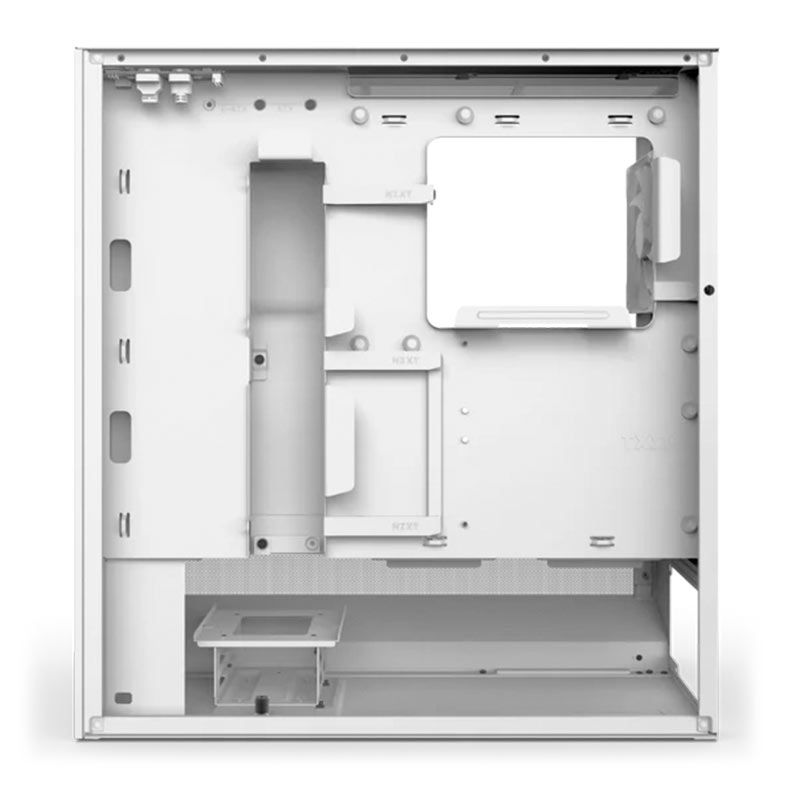 Gabinete Gamer NZXT H5 Flow RGB, Mid-Tower, Lateral de Vidro, Com 4 Fans, Branco, CC-H52FW-R1
