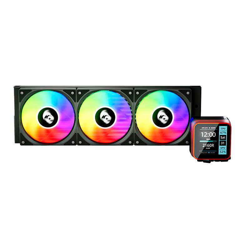 Water Cooler Redragon CCW-3015R, ARGB, 360mm, Preto, CCW-3015R