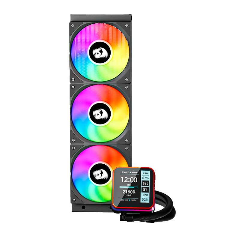 Water Cooler Redragon CCW-3015R, ARGB, 360mm, Preto, CCW-3015R