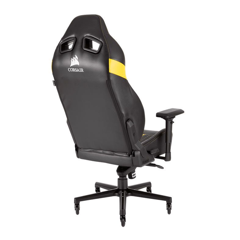 Cadeira Gamer Corsair T2 Road Warrior Preta/Amarela, CF-9010010-WW