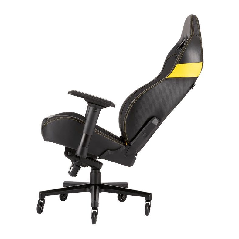 Cadeira Gamer Corsair T2 Road Warrior Preta/Amarela, CF-9010010-WW