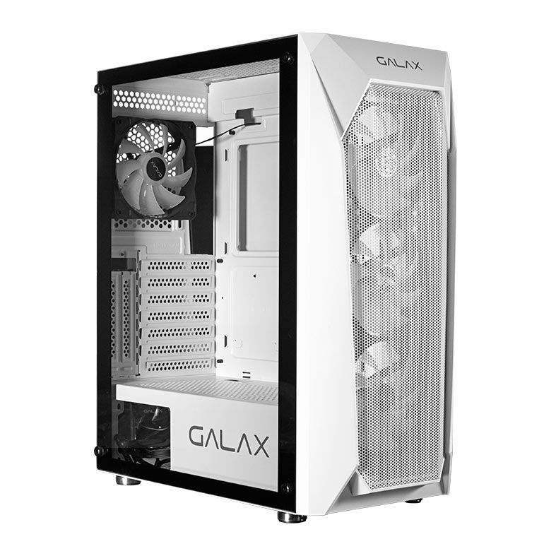 Gabinete Gamer Galax Revolution-05, Mid-Tower, Lateral de Vidro, Com 4 Fans, Branco, CGG5ANWA4B0