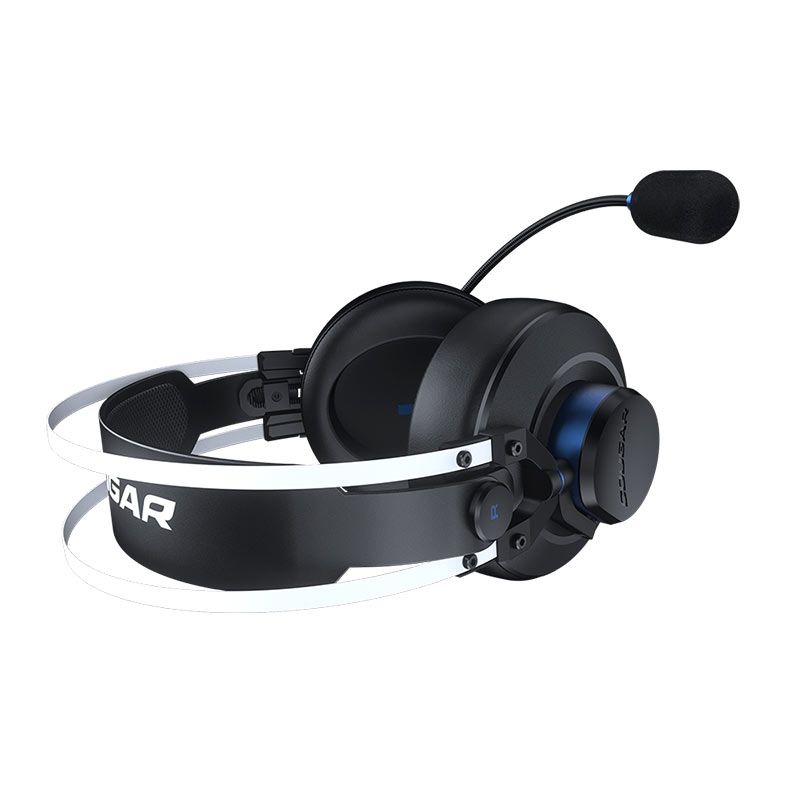 Headset Gamer Cougar VM410 PS, Drivers 53mm, Preto e Azul, CGR-P53S-550