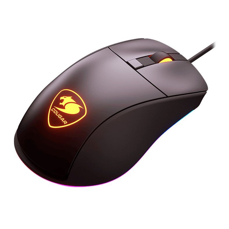 Mouse Gamer Cougar Surpassion ST, RGB, 3200DPI, 6 Botoes, Preto, CGR-SURPASSION-ST