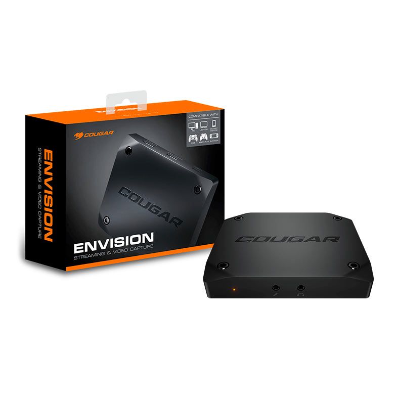 Placa de Captura Cougar Envision, 4K 60Hz, USB-C/HDMI, CGR-VC-B-01