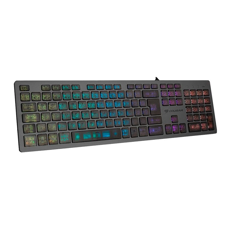Teclado Gamer Cougar Vantar AX, Rainbow, ABNT2, Switch Scissor, CGR-WRXMI-VAA