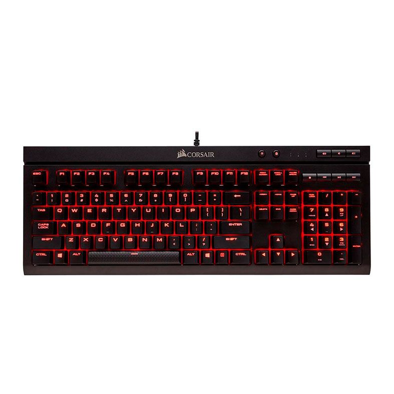 Teclado Mecanico Corsair K68 Cherry MX Red, CH-9102020-BR