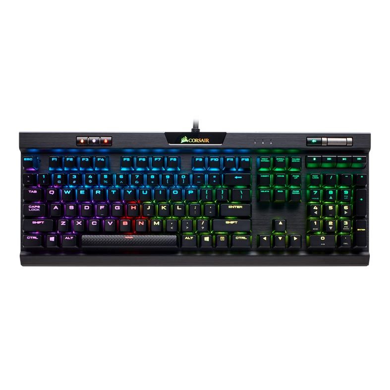 Teclado Mecanico Corsair K70 RGB MK.2 RapidFire Switch Cherry MX Speed US, CH-9109014-NA