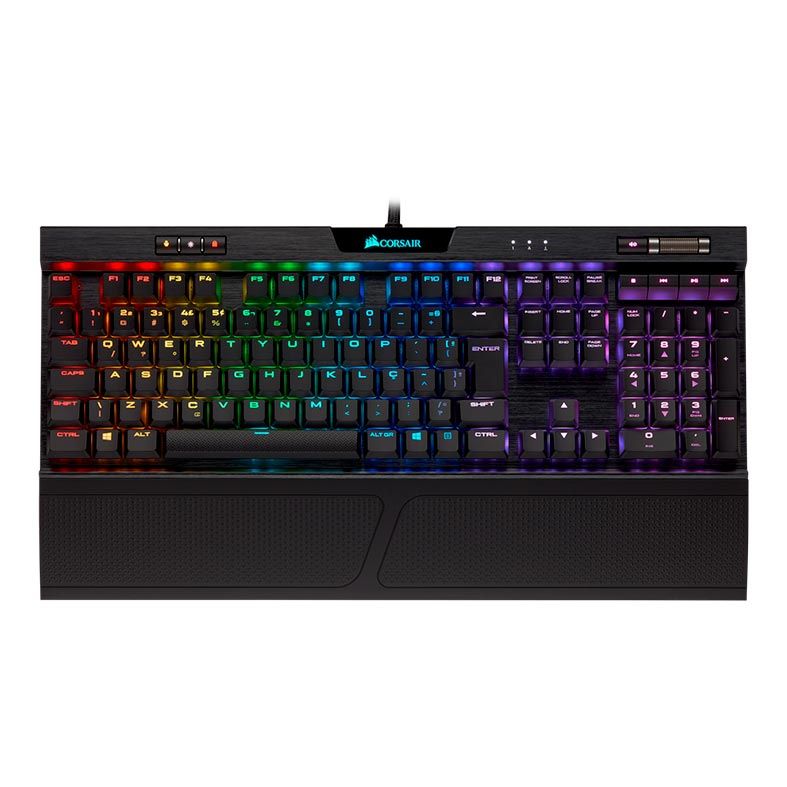 Teclado Mecanico Corsair K70 RGB MK.2 Low Profile Switch Cherry MX Speed ABNT2, CH-9109018-BR