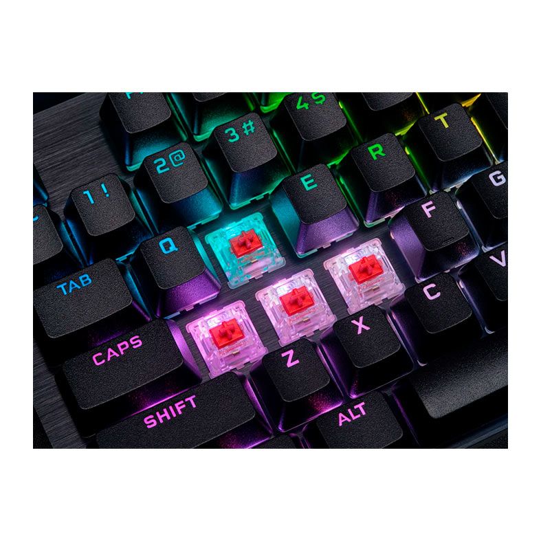 Teclado Mecanico Corsair K70 RGB PRO, Switch Cherry MX Red, Preto, CH-9109410-NA