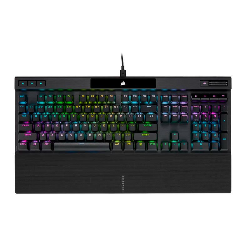 Teclado Mecanico Corsair K70 Pro, RGB, Switch Cherry MX Speed Silver, USB, Preto, CH-9109414-NA