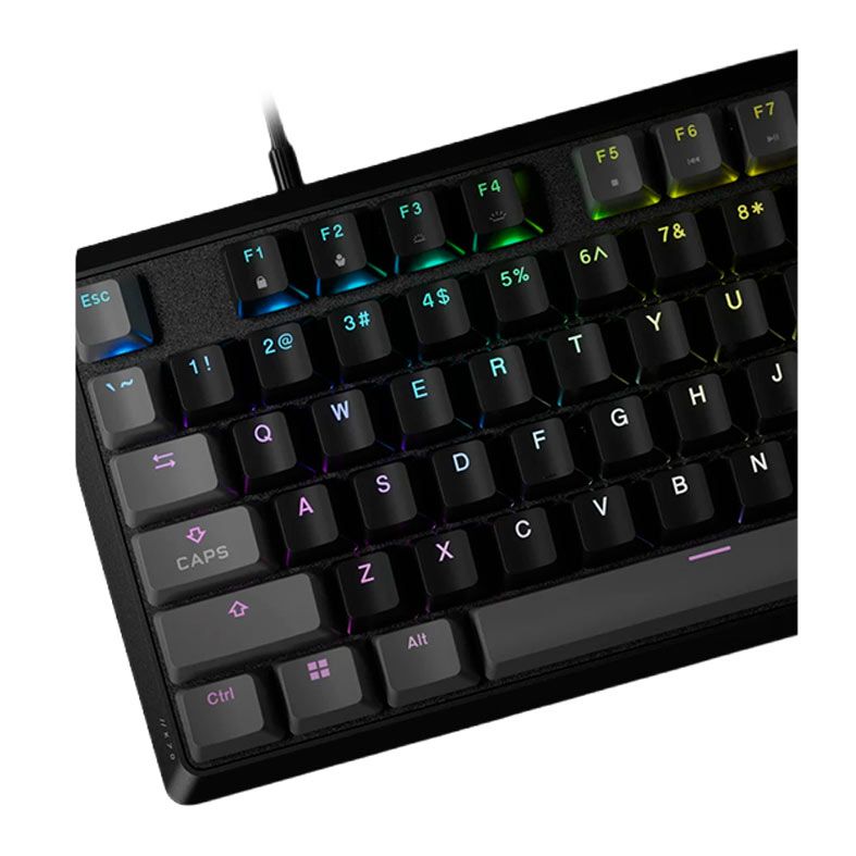 Teclado Mecanico Gamer Corsair K70 Core, RGB, Switch MLX Vermelho, Cinza Carbono, CH-9109B1E-NA