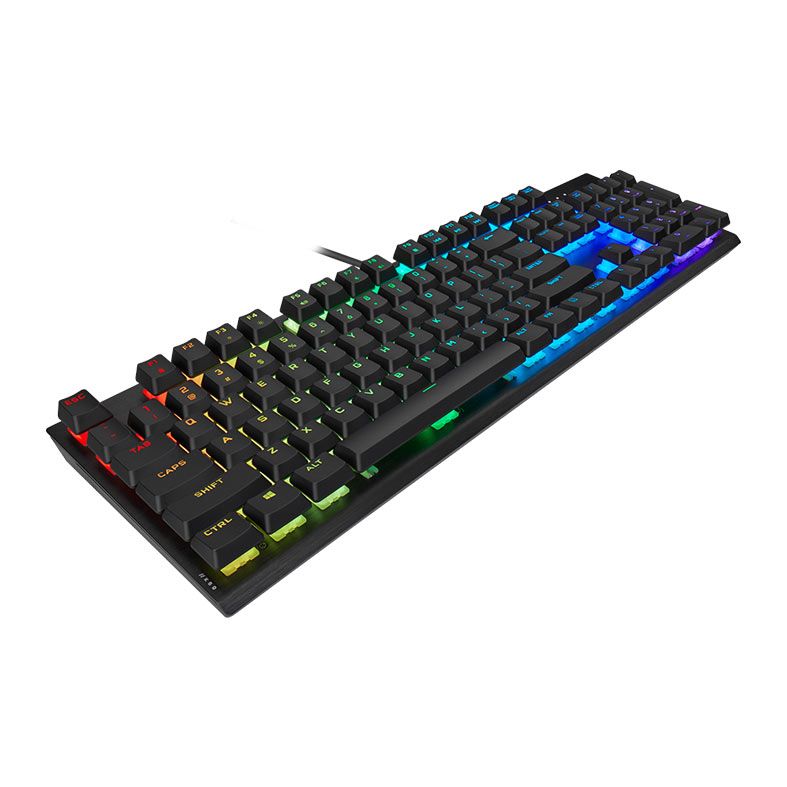 Teclado Mecanico Corsair K60 RGB Pro, US, Switch Cherry Viola, Preto, CH-910D019-NA