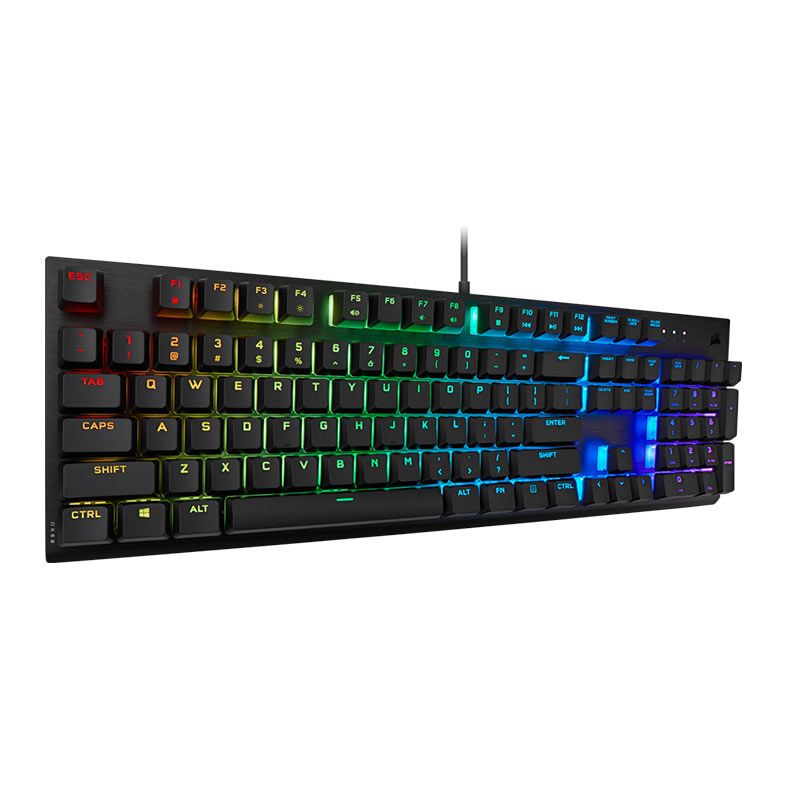 Teclado Mecanico Corsair K60 RGB Pro, US, Switch Cherry Viola, Preto, CH-910D019-NA