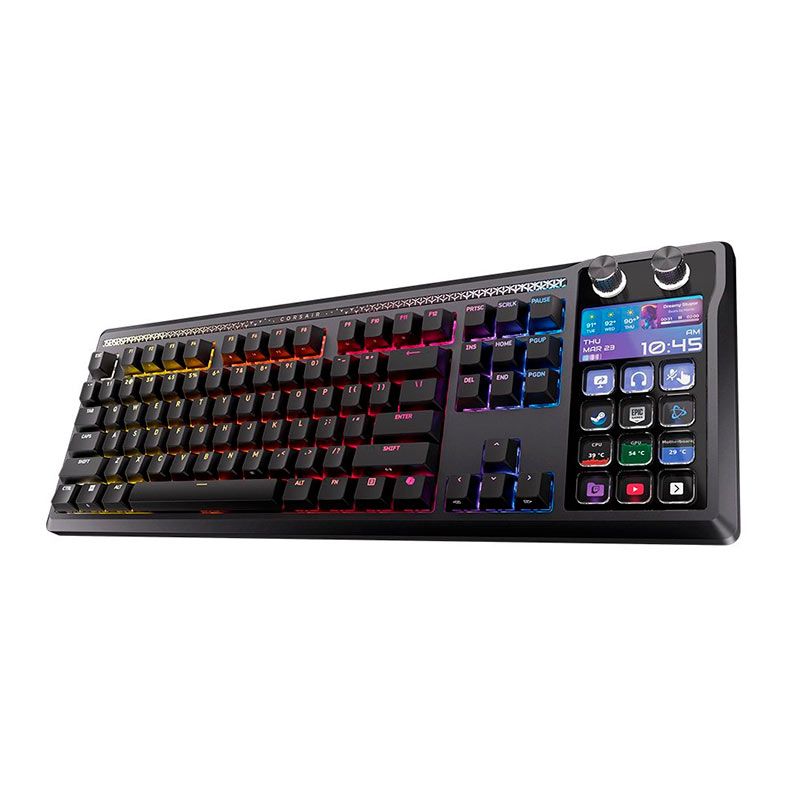 Teclado Mecanico Corsair Galleon 100 SD, RGB, Switch Mlx Pulse, USB-C, Com Stream Deck, Preto, CH-912A31I-NA