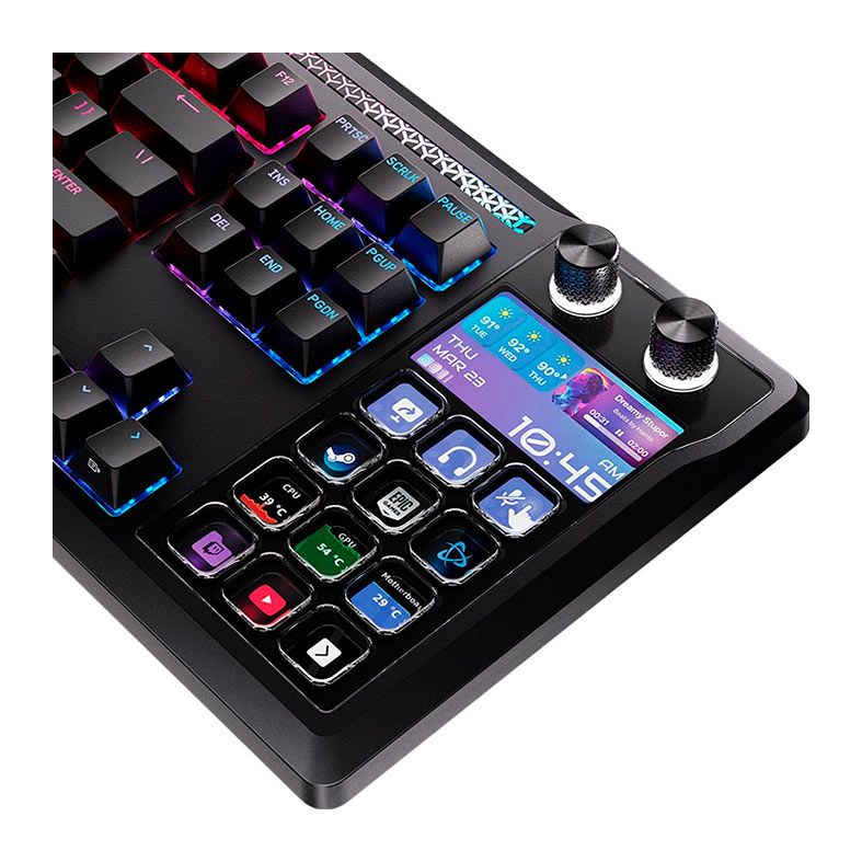 Teclado Mecanico Corsair Galleon 100 SD, RGB, Switch Mlx Pulse, USB-C, Com Stream Deck, Preto, CH-912A31I-NA