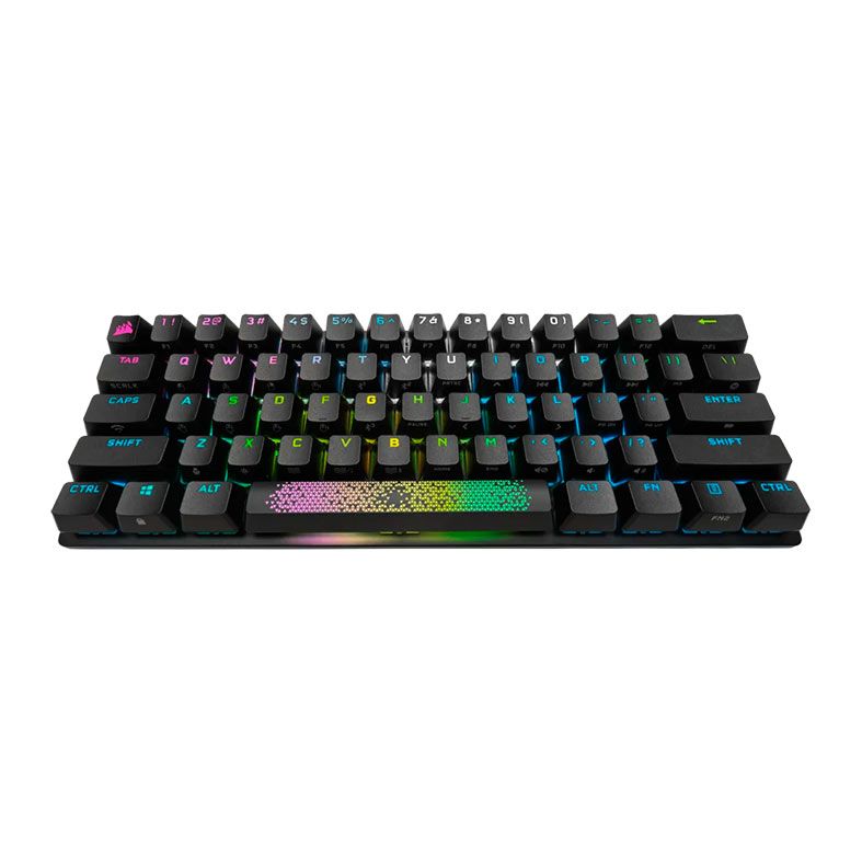 Teclado Mecanico Gamer Corsair K70 Pro Mini, RGB, Wireless, Switch Cherry MX Speed Silver, Preto, CH-9189014-NA