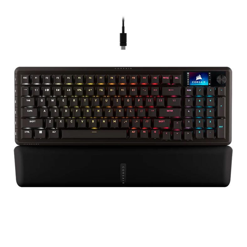 Teclado Mecanico Corsair Vanguard 96, RGB, Switch MLX Plasma, Preto, CH-91E901E-NA