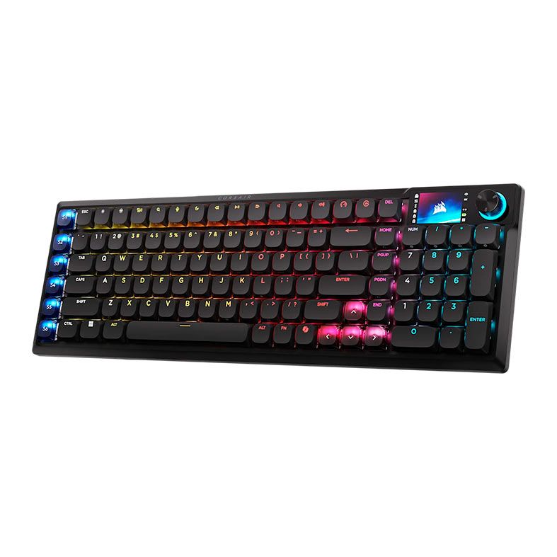 Teclado Mecanico Corsair Vanguard Air 99, RGB, Switch Opx, Tri-Mode, Preto, CH-91HA01B-NA