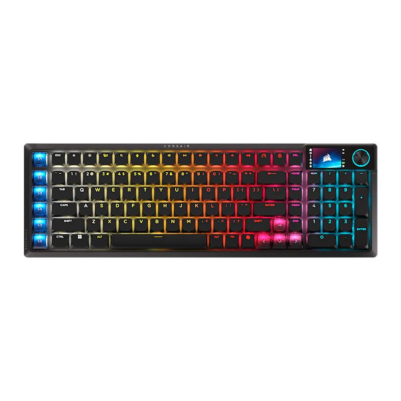 Teclado Mecanico Corsair Vanguard Air 99, RGB, Switch Opx, Tri-Mode, Preto, CH-91HA01B-NA