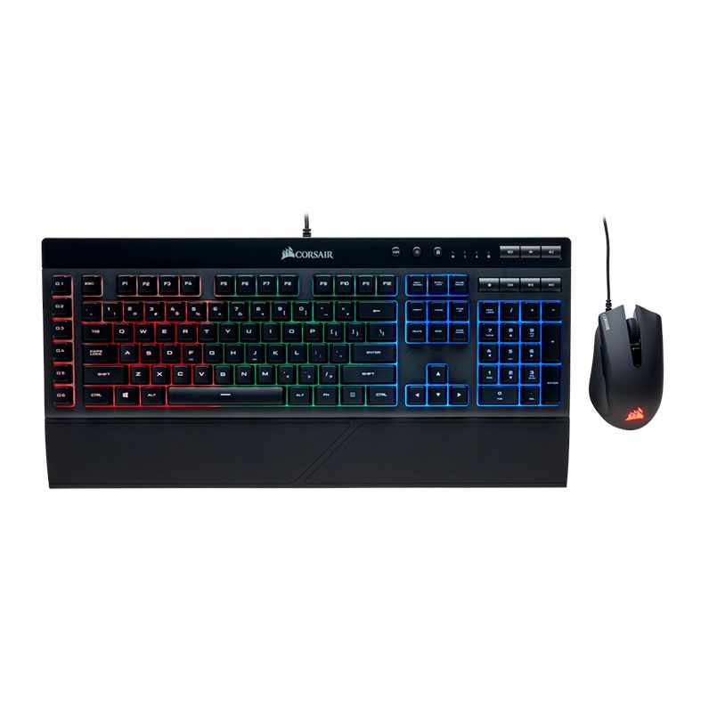 Kit Teclado Mouse Corsair K55 + Harpoon RGB, CH-9206115-BR