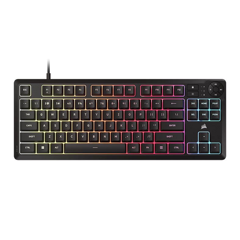 Teclado Gamer Corsair K55 Core, RGB, Preto, CH-9216065-NA