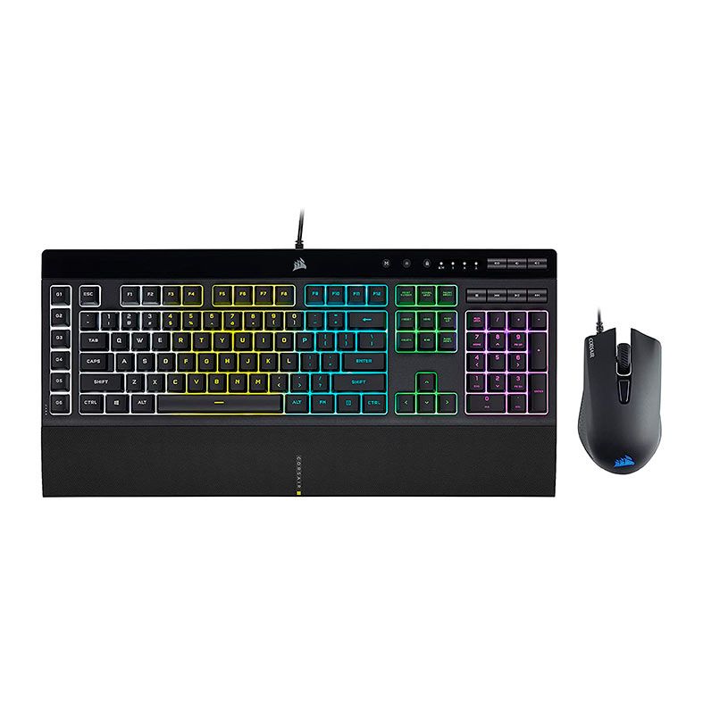 Kit teclado e Mouse Corsair K55 Pro + Harpoon Pro, RGB, ABNT2, 12000 DPI, CH-9226865-BR