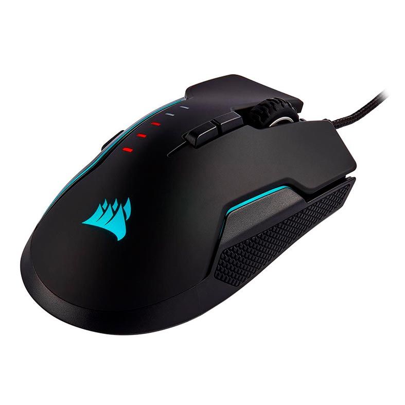 Mouse Gamer Corsair Glaive RGB Pro 18000DPI 7 Botoes Preto, CH-9302211-NA