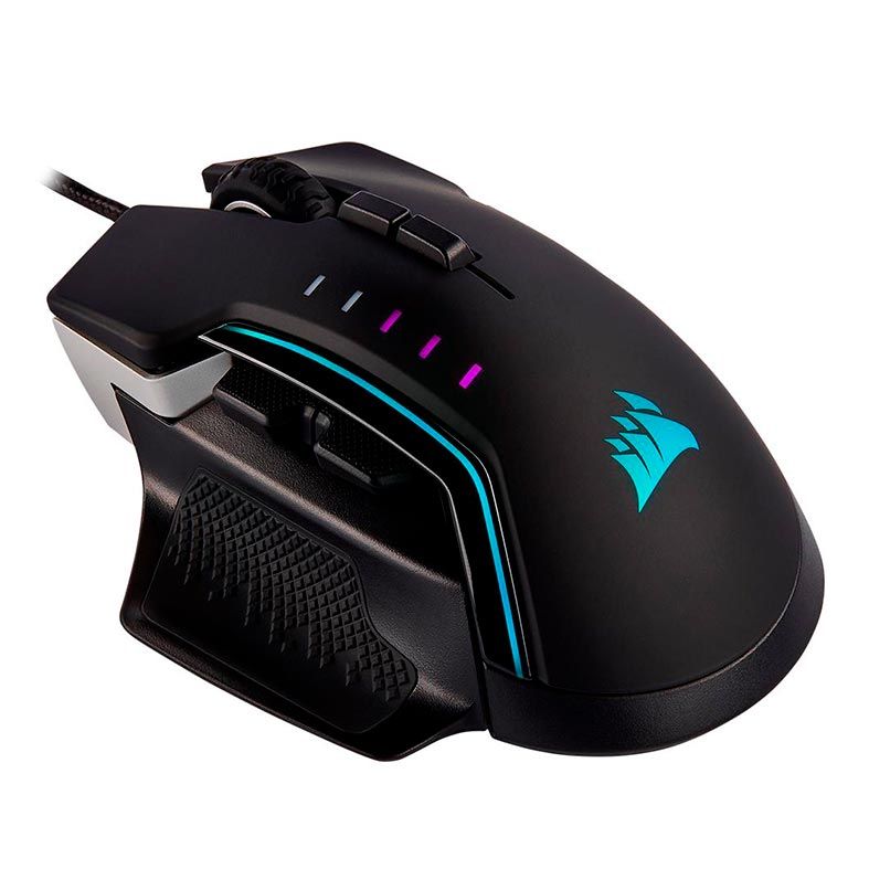 Mouse Gamer Corsair Glaive RGB Pro 18000DPI 7 Botoes Preto/Aluminium, CH-9302311-NA
