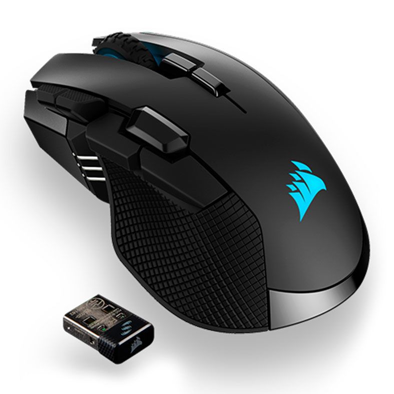 Mouse Corsair Ironclaw RGB Wireless 18000DPI 10 Botoes Preto, CH-9317011
