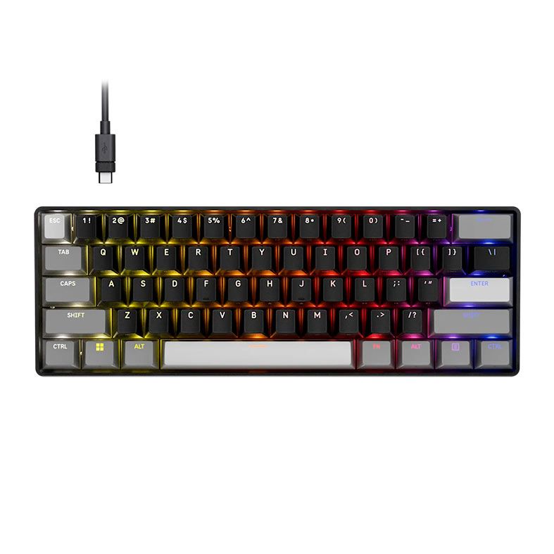 Teclado Magnetico Corsair Clipper Pro Mini 60, 60%, RGB, Switch MGX Hyperdrive, Preto, CH-979101J-NA