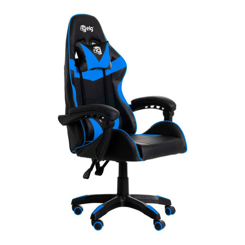 Cadeira Gamer ELG Drakon, Preto e Azul, CH31BKBL