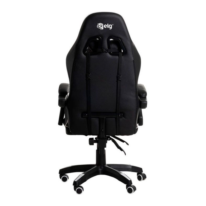 Cadeira Gamer ELG Drakon, Preto e Branco, CH31BKWH