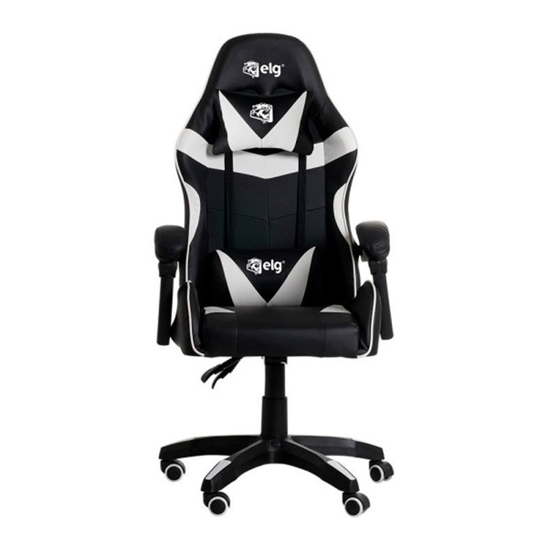 Cadeira Gamer ELG Drakon, Preto e Branco, CH31BKWH