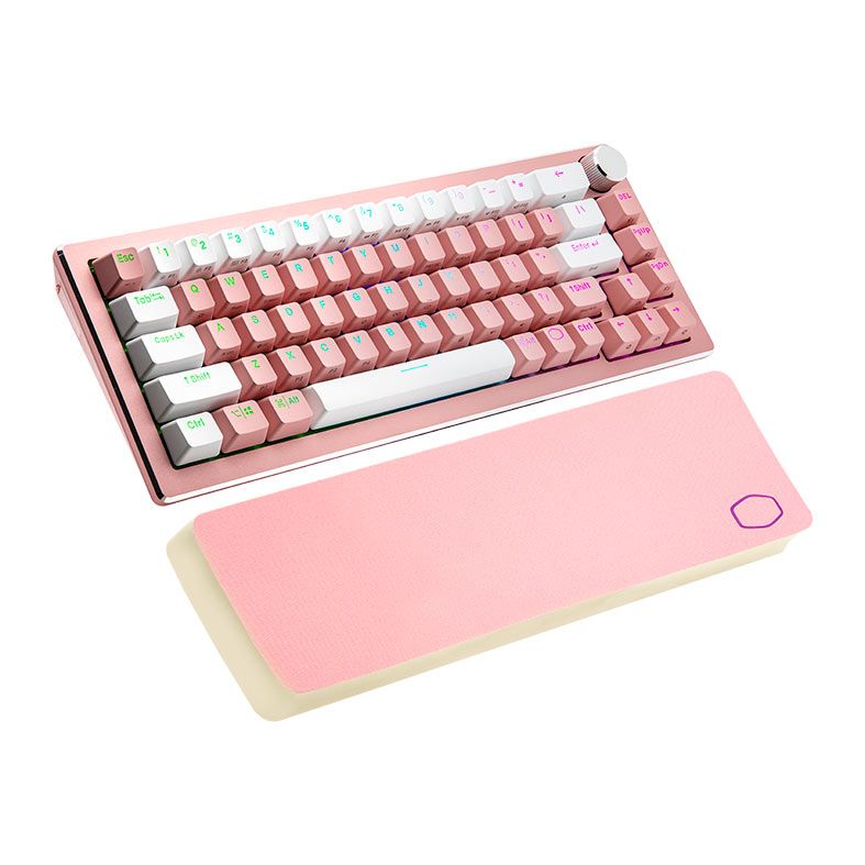 Teclado Mecanico Gamer Cooler Master CK721 Sakura Edition, RGB, Switch Azul, Rosa, CK-721-SKTL2-US