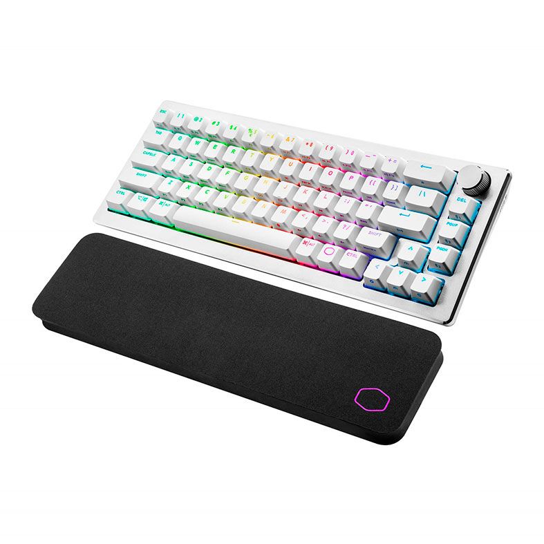 Teclado Gamer Cooler Master CK721, Wireless, RGB, 65%, Switch Vermelho, Branco, CK-721-SKTR1-US