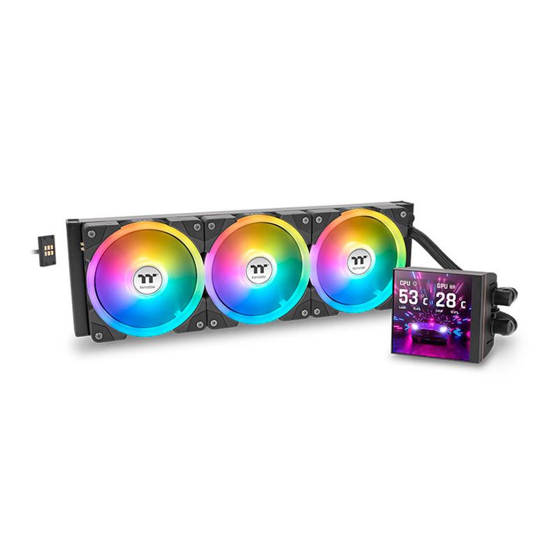 Water Cooler Thermaltake MAGFloe 420 Ultra ARGB Sync AIO, 420mm, Preto, CL-W451-PL14SW-A