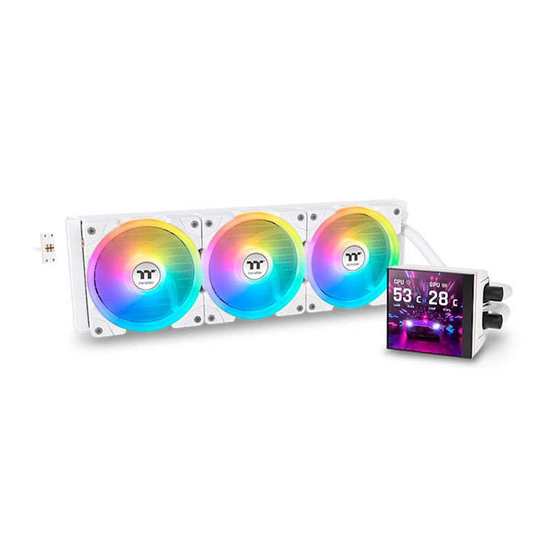 Water Cooler Thermaltake MAGFloe 420 Ultra ARGB Sync AIO, 420mm, Snow Edition, CL-W452-PL14SW-A