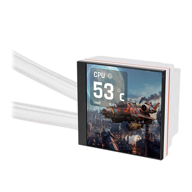 Water Cooler Thermaltake MAGFloe 420 Ultra ARGB Sync AIO, 420mm, Snow Edition, CL-W452-PL14SW-A