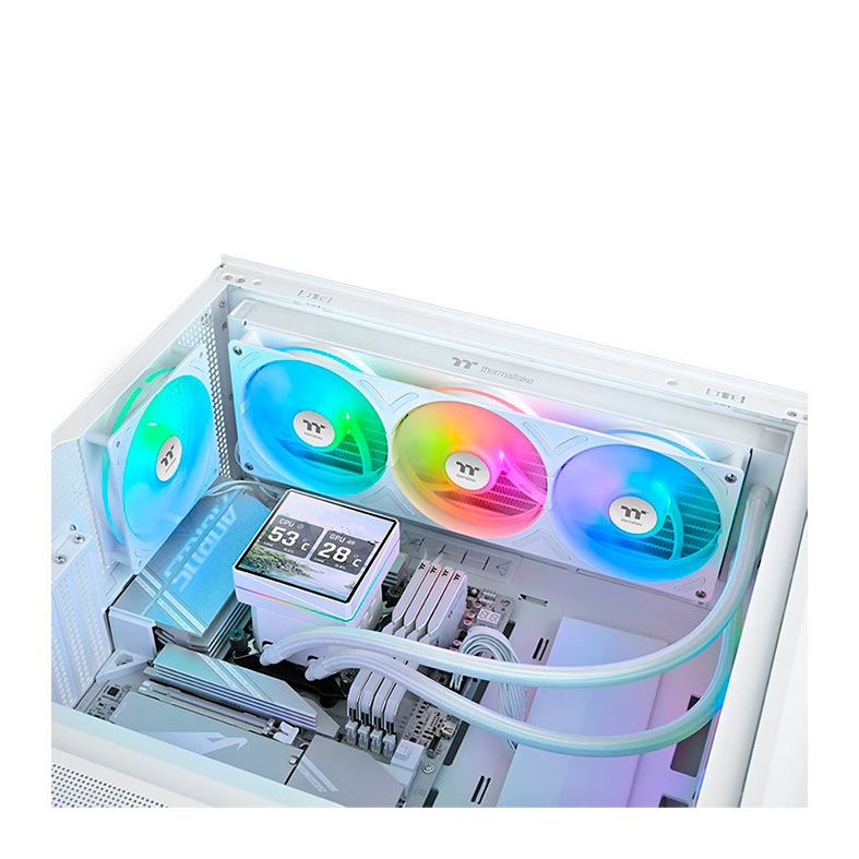 Water Cooler Thermaltake TH360 V3 Ultra, ARGB, 360mm, Branco, CL-W476-PL12SW-A