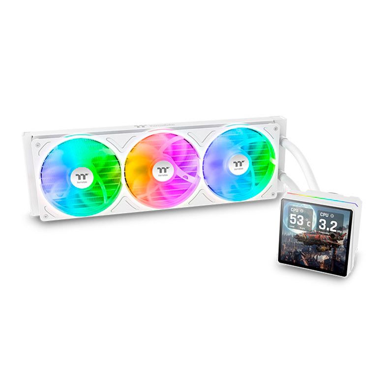 Water Cooler Thermaltake TH360 V3 Ultra, ARGB, 360mm, Branco, CL-W476-PL12SW-A