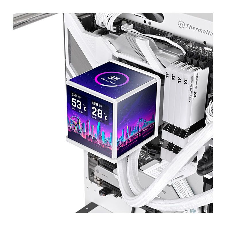 Water Cooler Thermaltake Minecube 360 Ultra, ARGB, 360mm, Branco, CL-W482-PL12SW-A