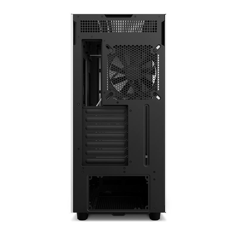 Gabinete Gamer NZXT H7, Mid-Tower, Lateral de Vidro, Com 2 Ventoinhas, Branco e Preto, CM-H71BG-01